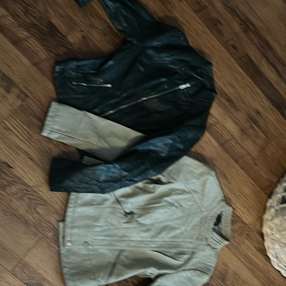 Vegan Leather Jacket - 2 Pc Total